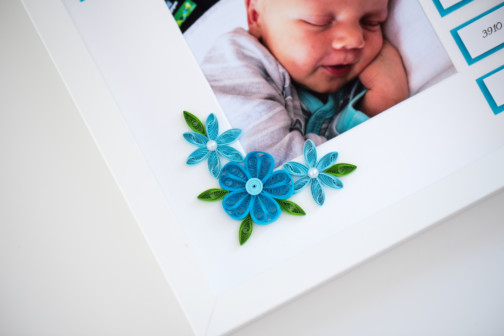 personalized nursery decor decorative baby photo frame baby boy quilling wall art etsy birth announcement