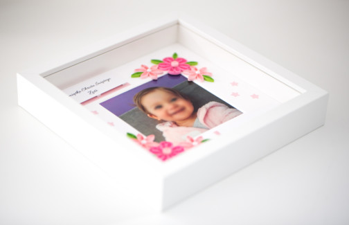 personalized photo frame baby girl decorative photo frame quilling nursery wall decor etsy