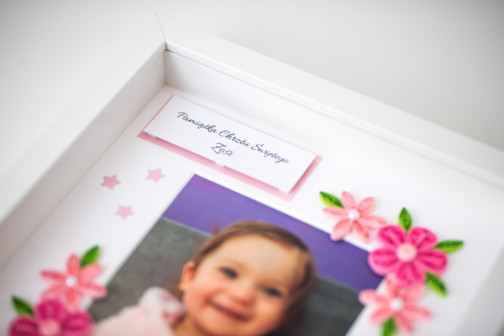unique baptism gift handmade baby girl photo frame personalized baby gift etsy