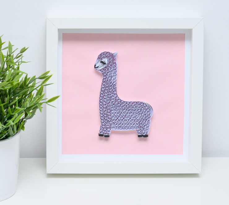 Read more about the article Cute Paper Alpaca – Unique Quilling Wall Art