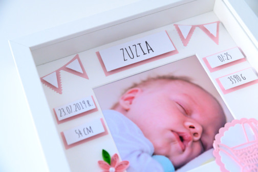 personalized nursery wall art framed baby stats shadow box photo frame etsy