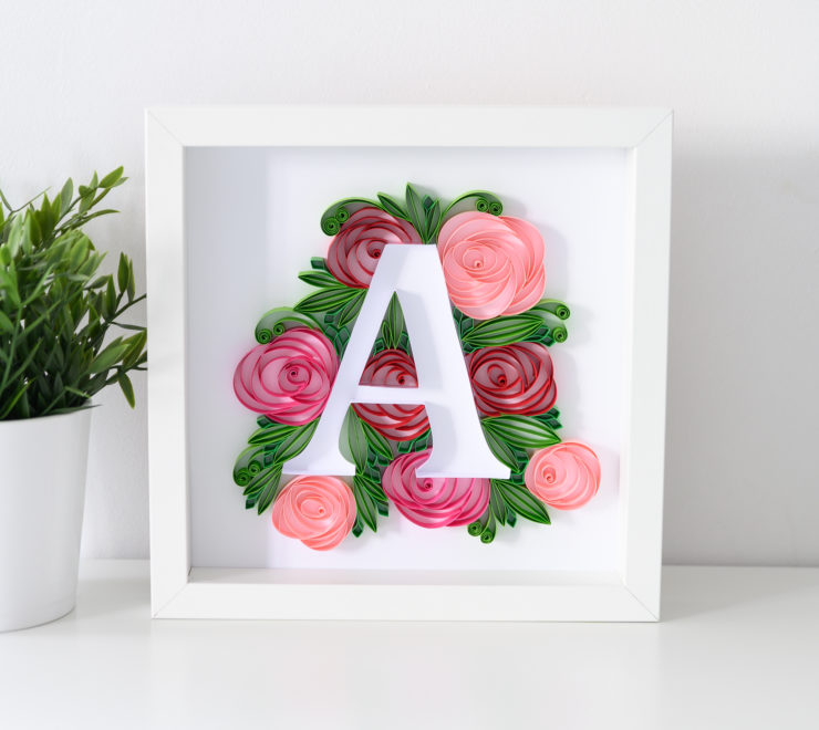 Read more about the article Floral Letter A – Quilling Wall Art