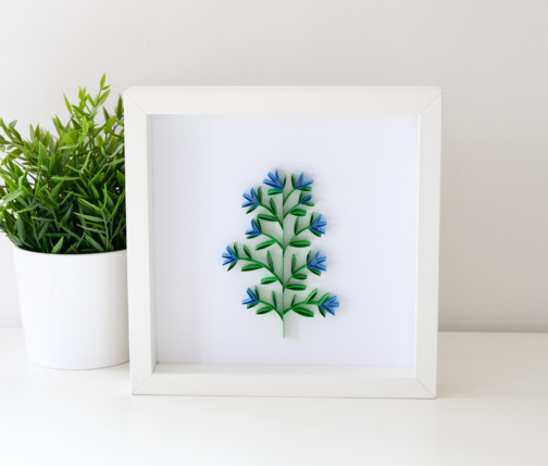 Obraz - niebieskie kwiaty