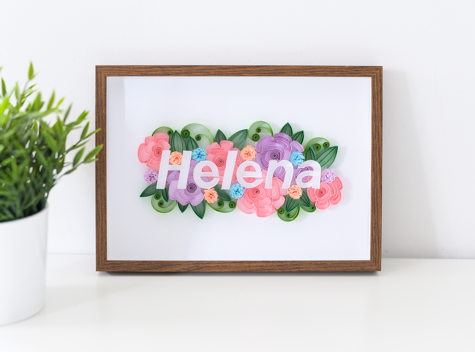 You are currently viewing Floral Name Sign – Unique Paper Name Wall Art