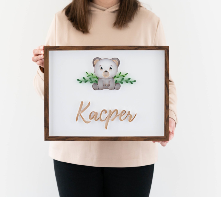 Read more about the article Cute and unique nursery wall decor – 3d baby name sign