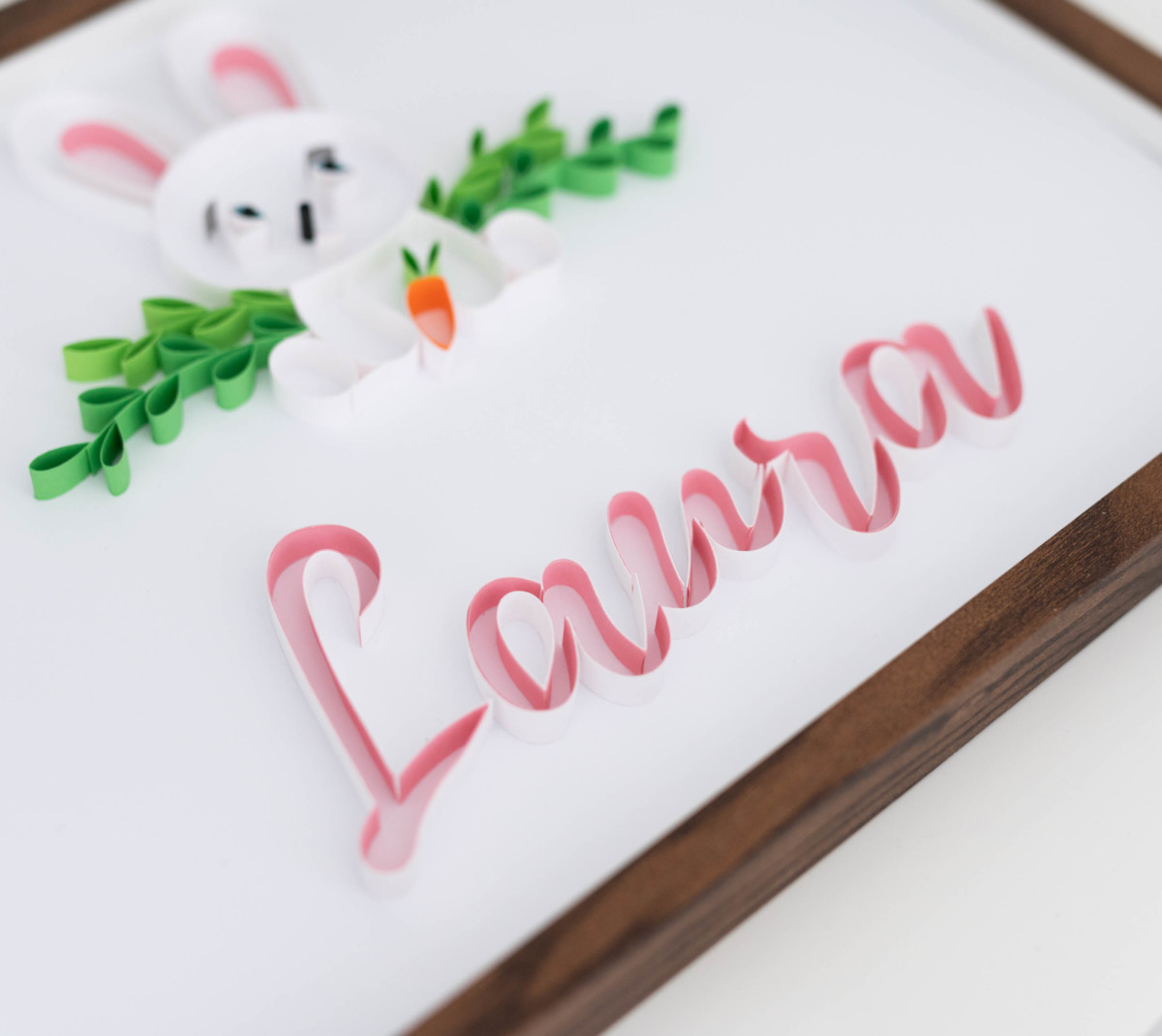 3d handmade baby name sign