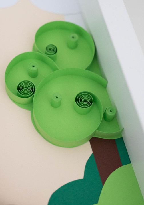 zielone dodatki do pokoju chłopca ręcznie robione dekoracje na ścianę