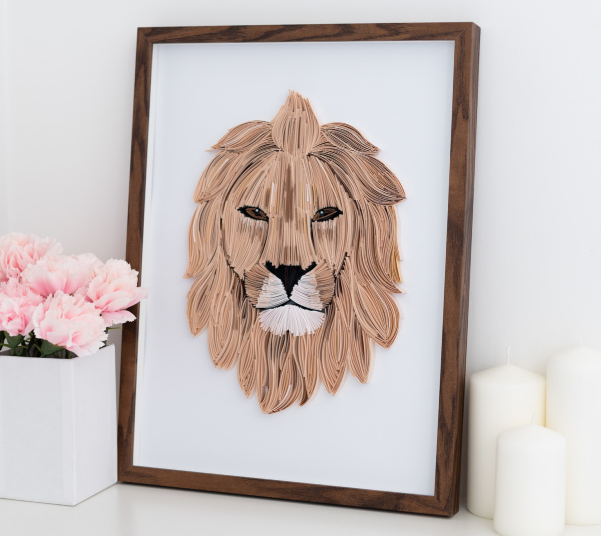 obraz na ścianę z lwem