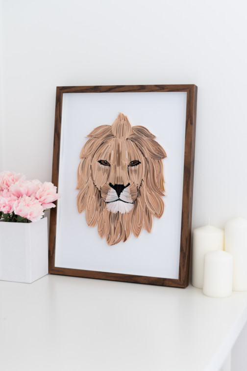 obraz na ścianę z lwem