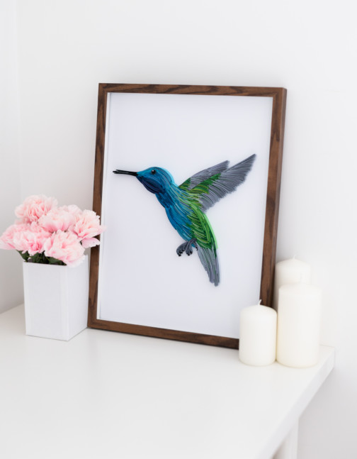 obraz z kolibrem